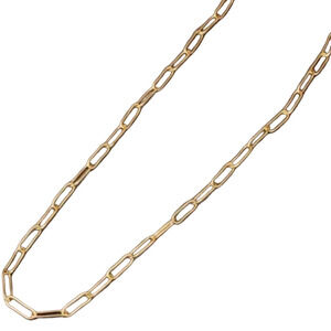 Gold Paperclip Necklace – Minimalist Geo